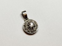 Pendentif rond Diamants, or 750
