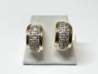 Puces d'oreilles eclats de diamants, or 750 REF 4438
