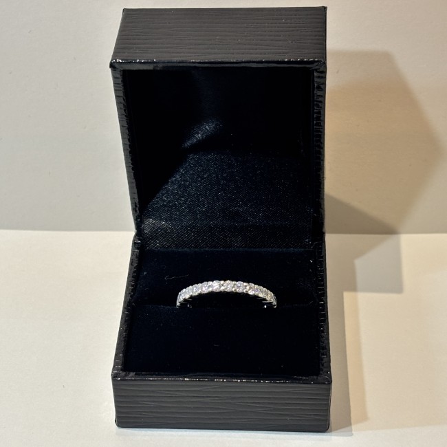 Alliance or blanc 750 & diamants 