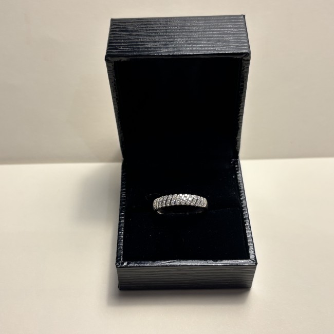 Alliance or blanc 750 & diamants