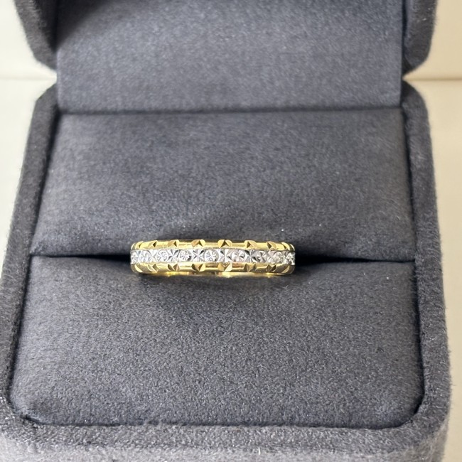 Alliance or blanc et jaune 750 