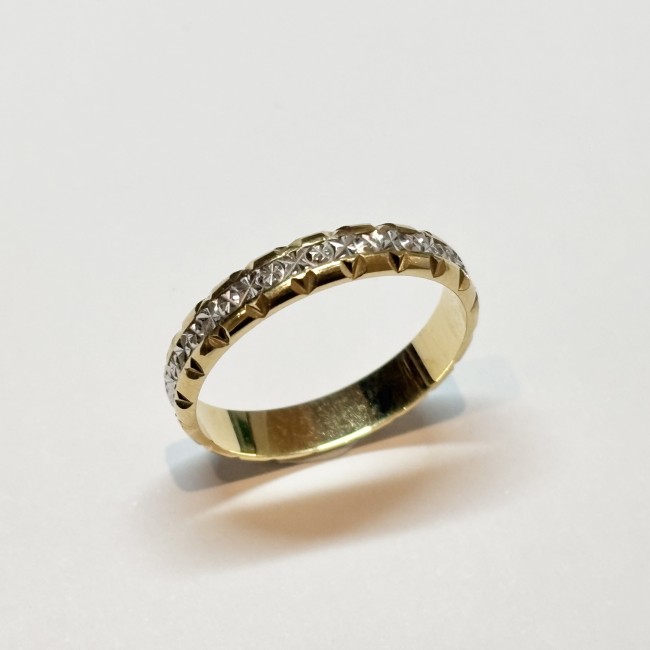 Alliance or blanc et jaune 750 