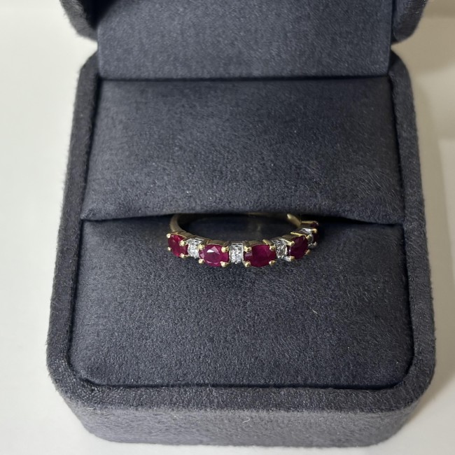 Alliance Rubis & Diamants, or 750