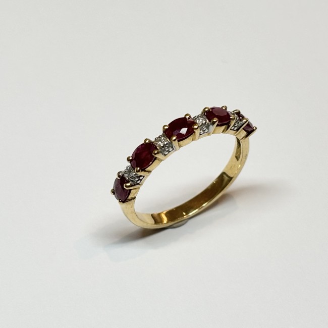 Alliance Rubis & Diamants, or 750