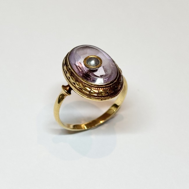 Bague Améthyste, or 750