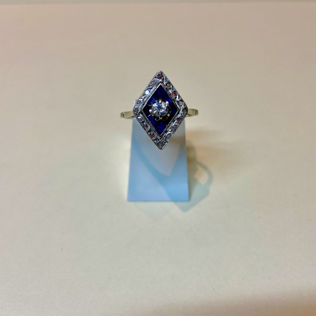 Bague ancienne or 750 