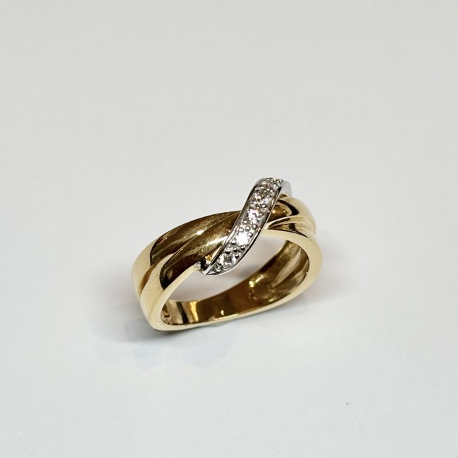 Bague anneaux, Oz, or 750