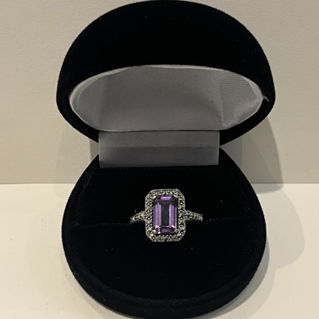Bague argent 925 améthyste