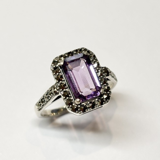 Bague argent 925 améthyste