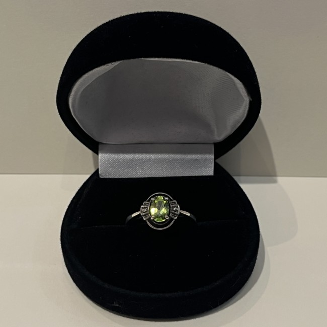 Bague argent 925 quartz limon