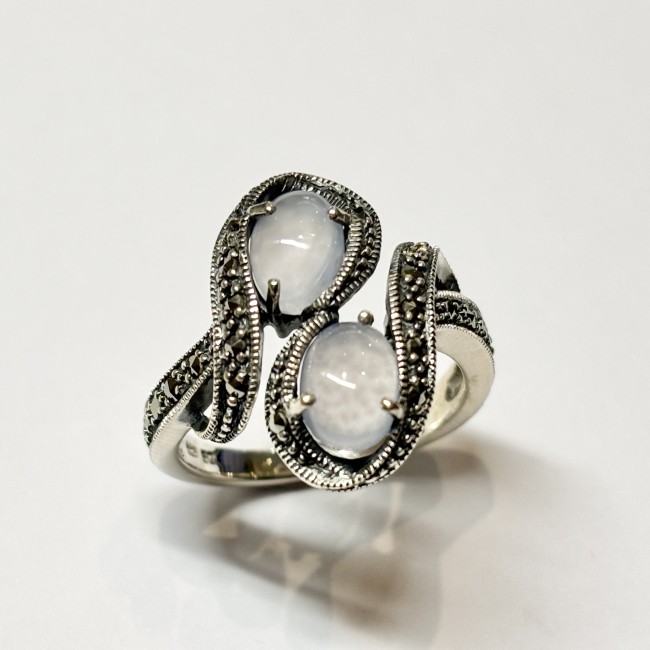 Bague Calcedoine, arg 925