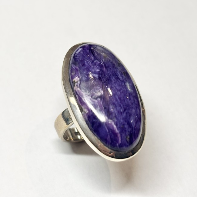 Bague Charoite, arg 925