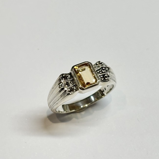 Bague citrine arg 925