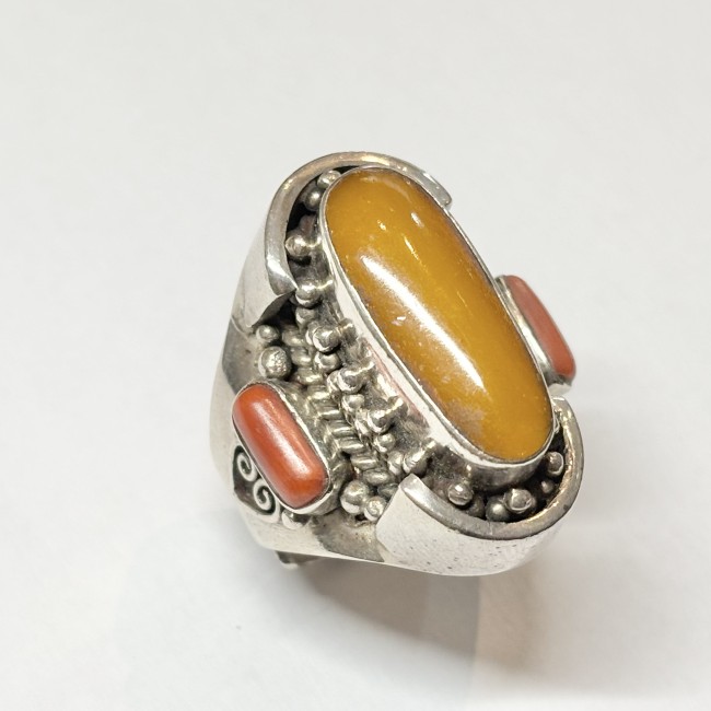 Bague Corail, arg 925