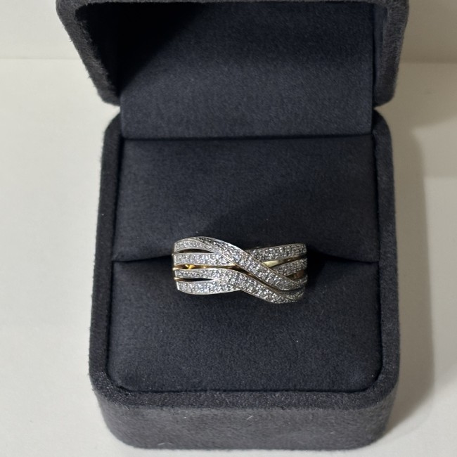 Bague Diamants, or 750