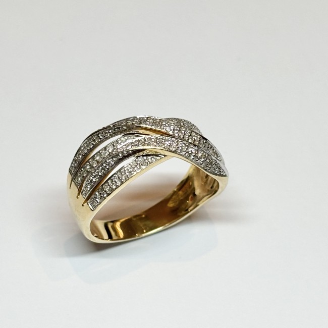 Bague Diamants, or 750