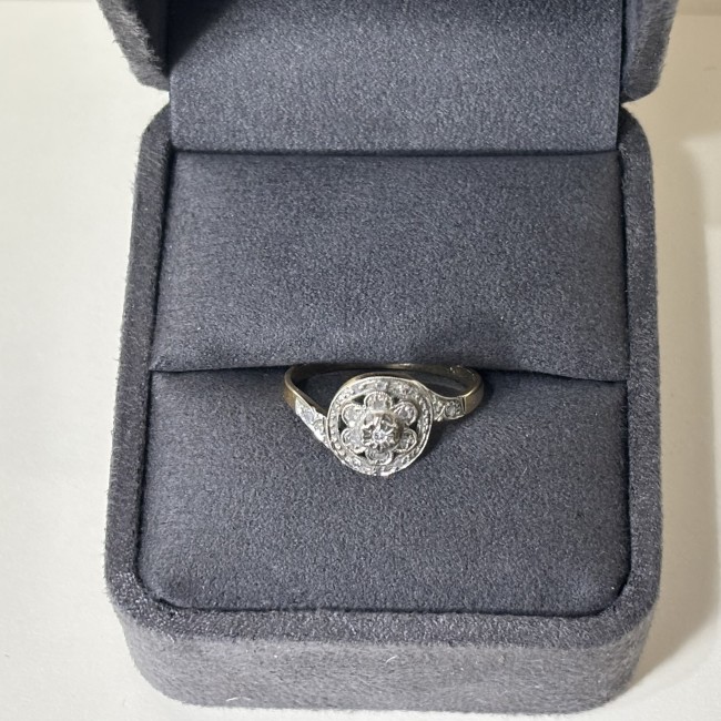 Bague éclats de Diamants, or 750