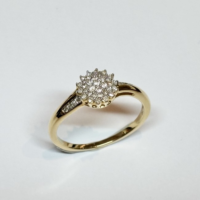 Bague Fleur, Diamants, or 750