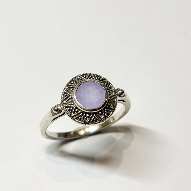 Bague Jade Lavande, arg 925
