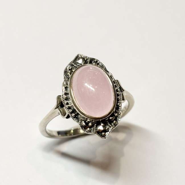 Bague Jade Rose, arg 925