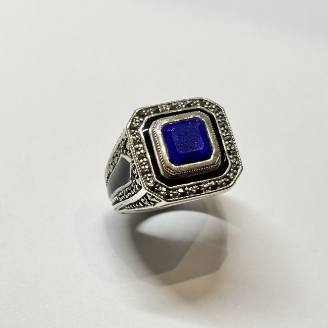 Bague Lapis, arg 925