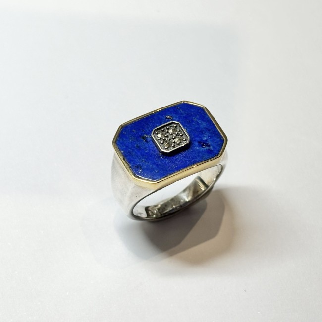 Bague Lapis, arg 925