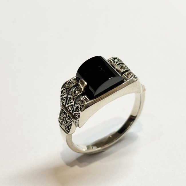 Bague Onyx, arg 925