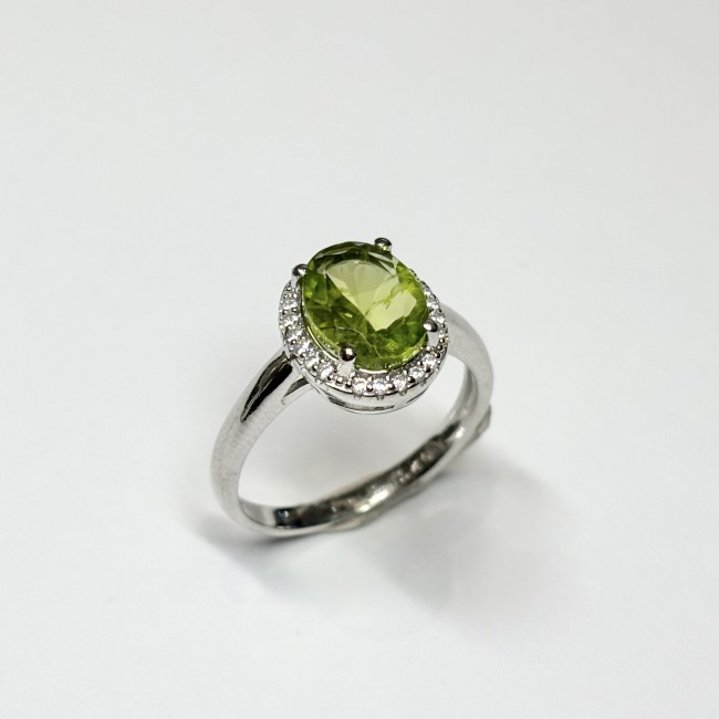 Bague Peridot, arg 925