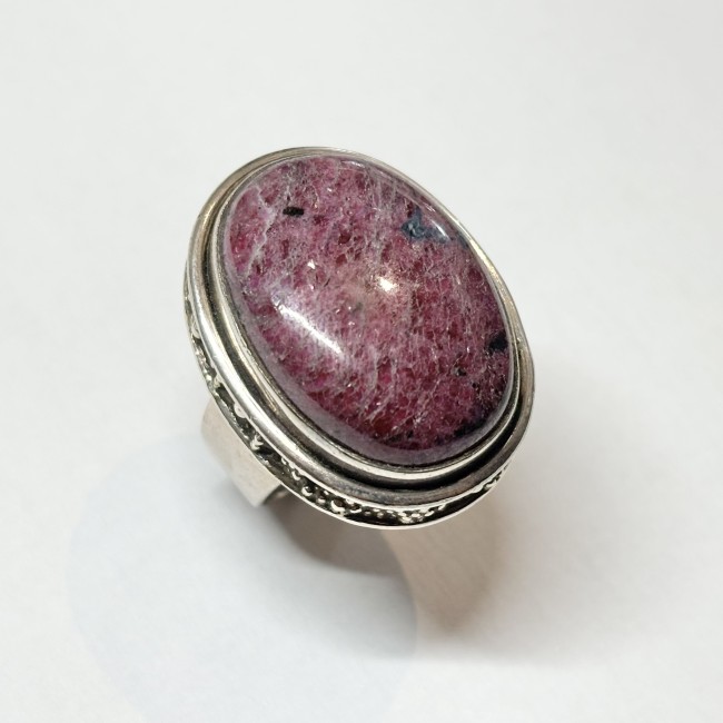 Bague Rubis Indien, arg 925