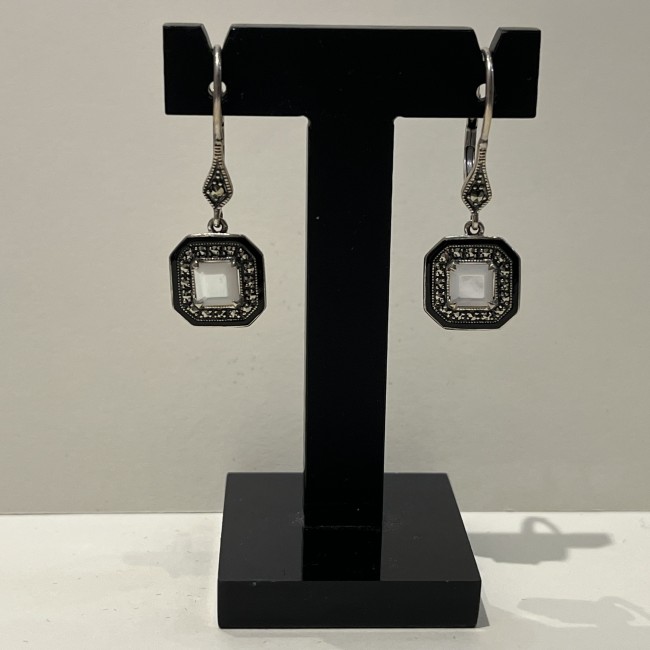 Boucles d'oreilles argent 925 nacres