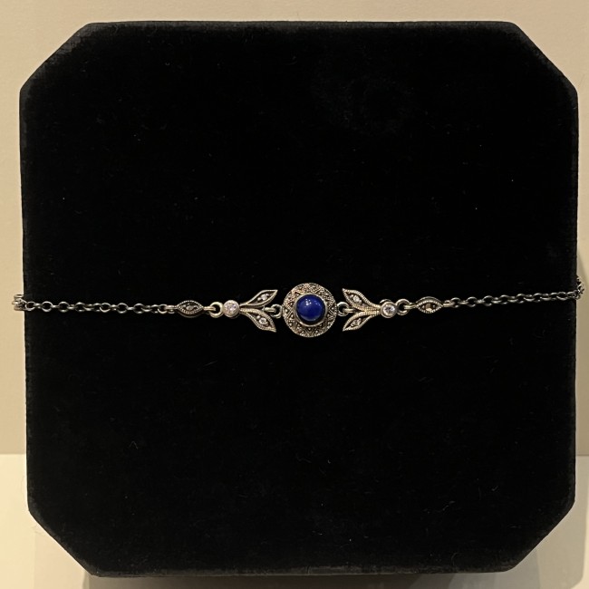 Bracelet argent 925 & lapis