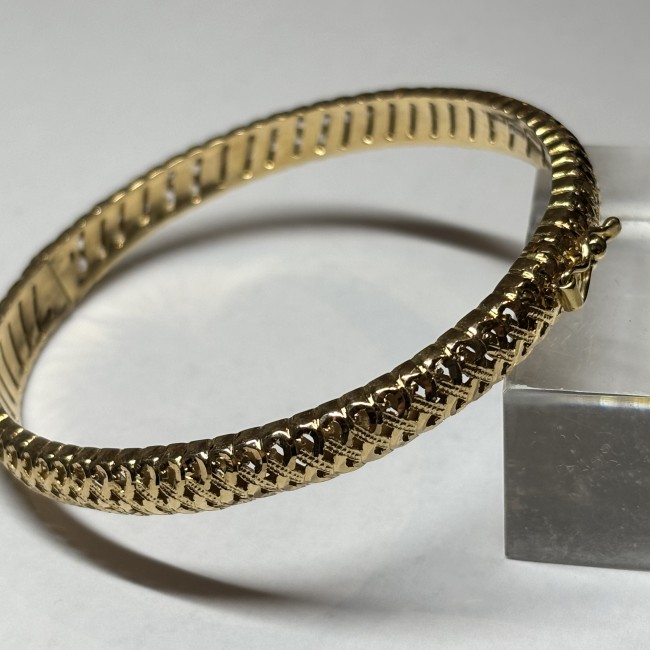 Bracelet ciselé, or 750, REF 260173