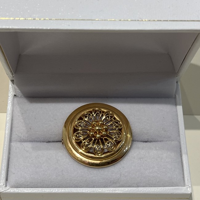 Broche or 750 ronde