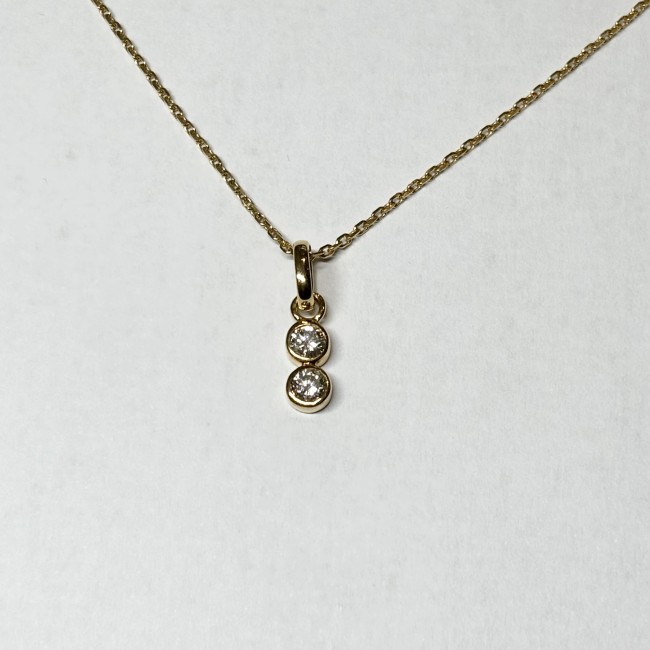 Collier Diamants, or 750