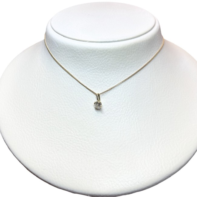 Collier or 750 diamant