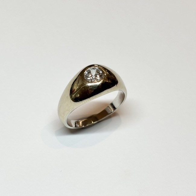 Jonc anglais Diamants, or 750