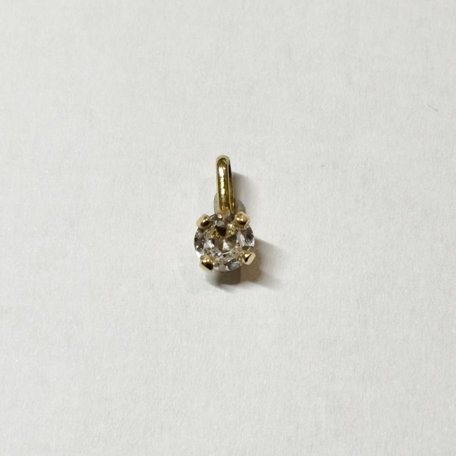 Pendentif Diamants 0,40 cts, or jaune 750