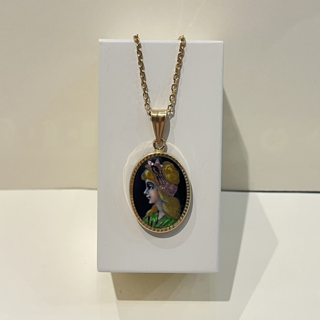 Pendentif mignature or 750
