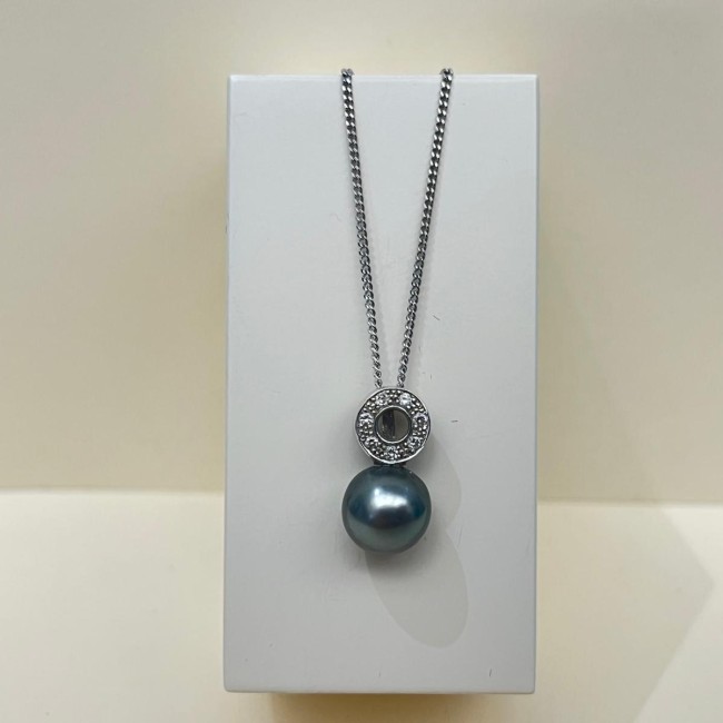 Pendentif or 750 & perle de Tahiti