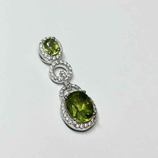 Pendentif Peridot, arg 925