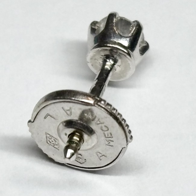 Puces d'oreilles diamants 0,12cts, or 750